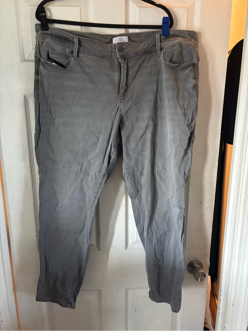 LOFT Straight Leg Women's Pants in Gray